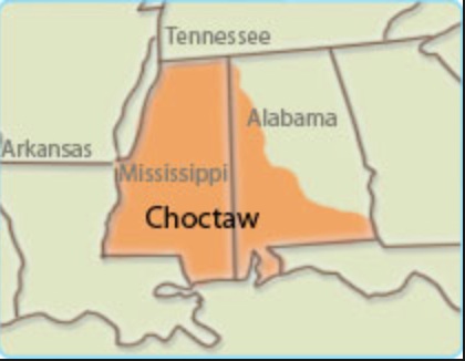 Choctaw Nation Tribal District Map